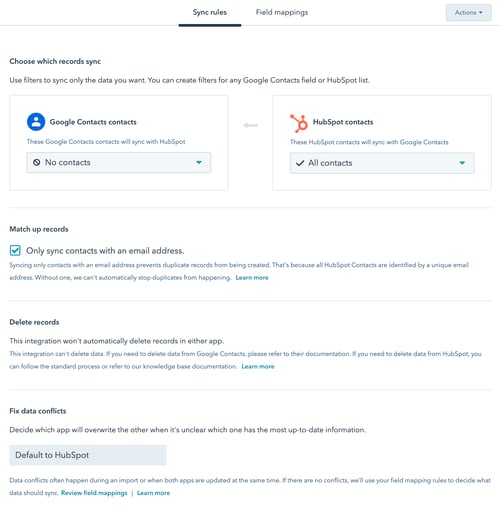 Data Sync - Operations Hub